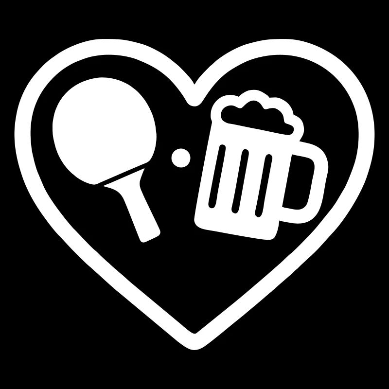 Heart Ping-Pong Bier
