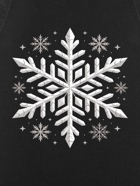 Large Elegant Snowflake Winter