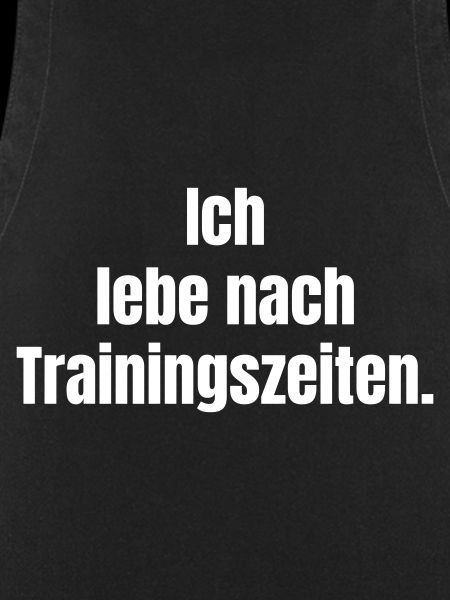 Trainingszeiten Typografie Statement
