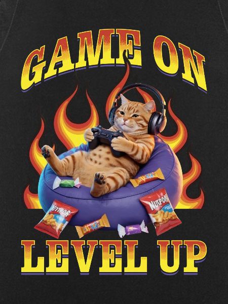 Chat gamer drôle