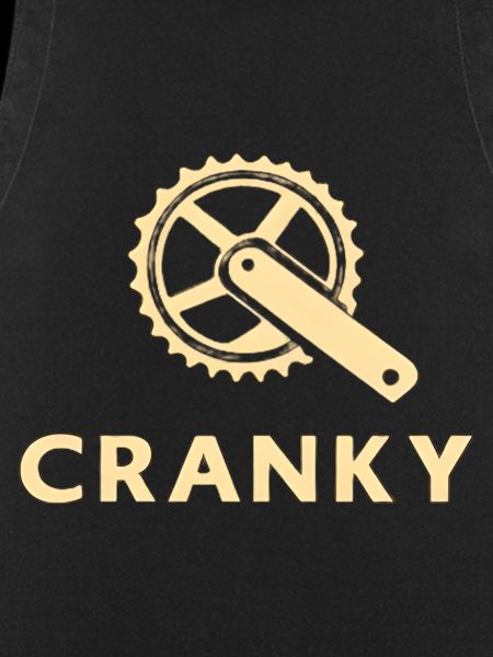 Grumpy Cranky Bicycle Crank Motif
