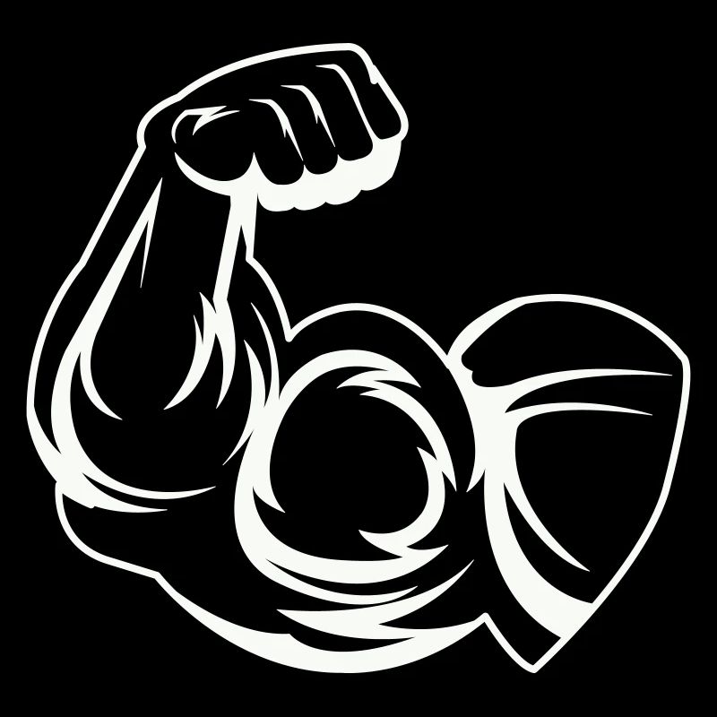 Strong biceps power print