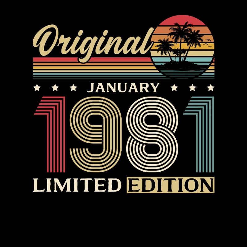 45th Birthday Original January 1981
