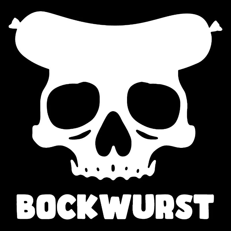 Bockwurst Skull Graphic