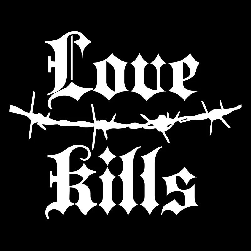 Gothic Barbed Wire Typography