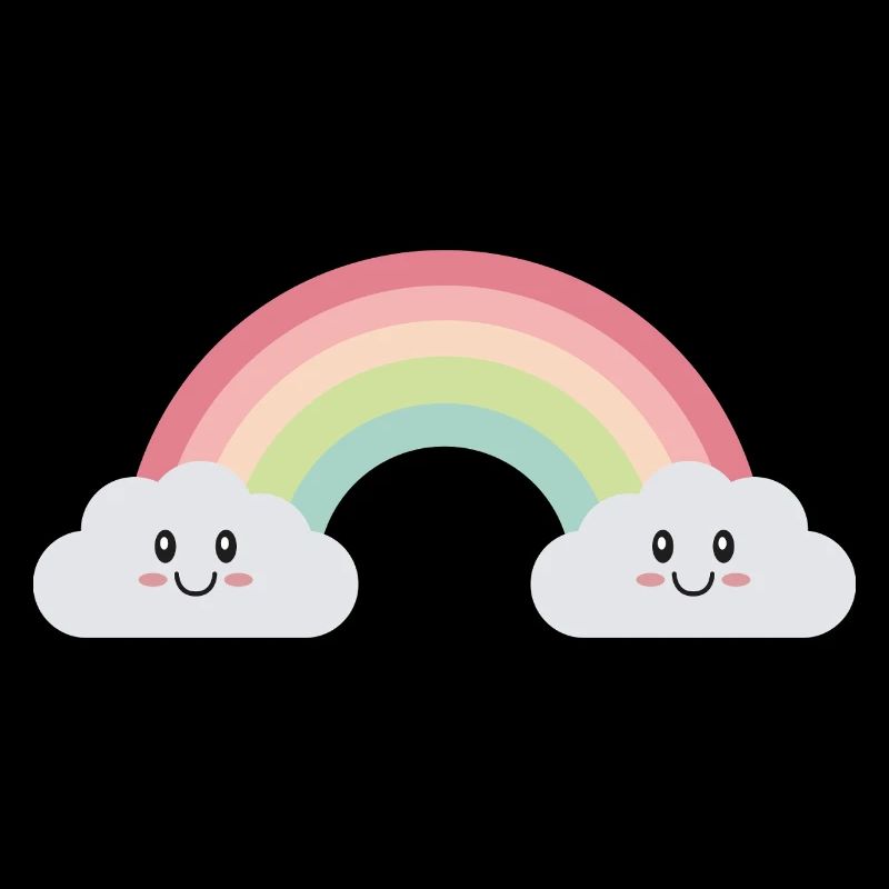 Rainbow clouds