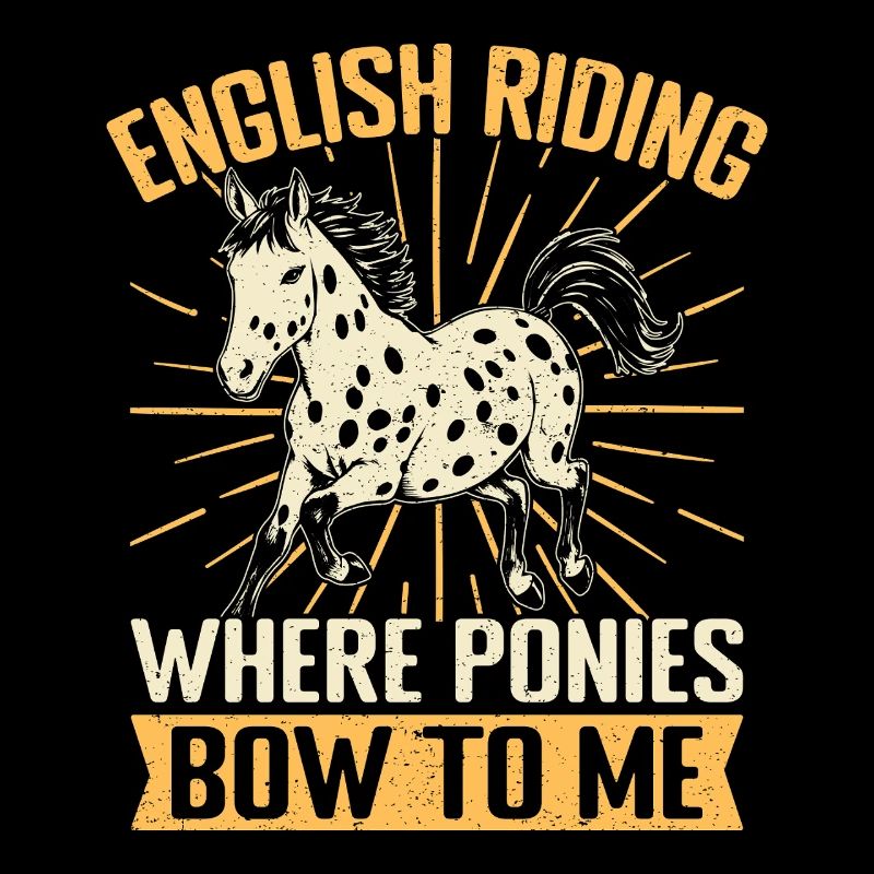 Cavalier amateur de chevaux Mon arc à l’anglais pour moi