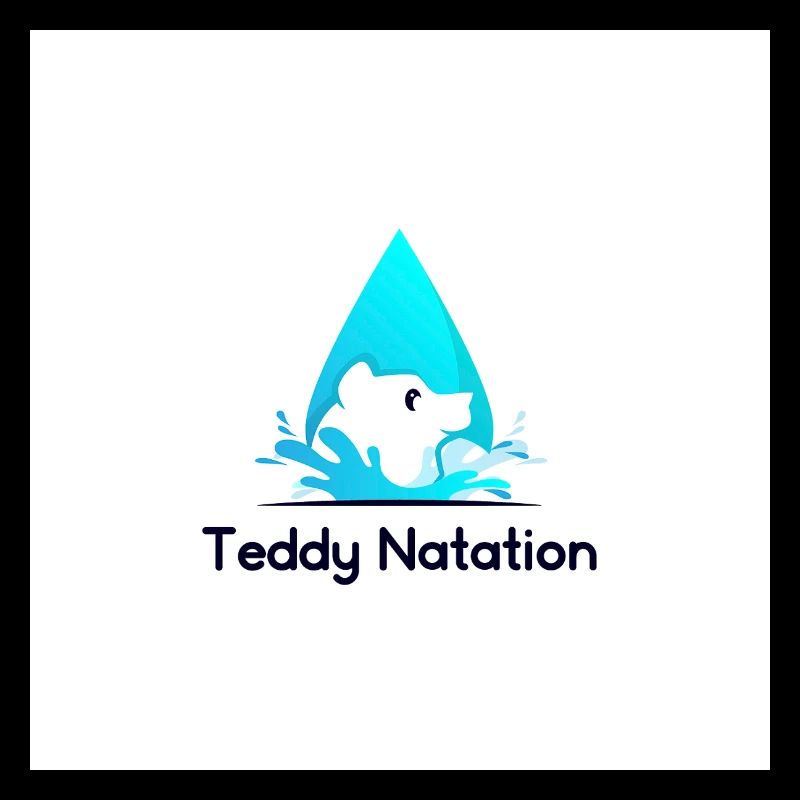 Teddy Bear and Wave Swim