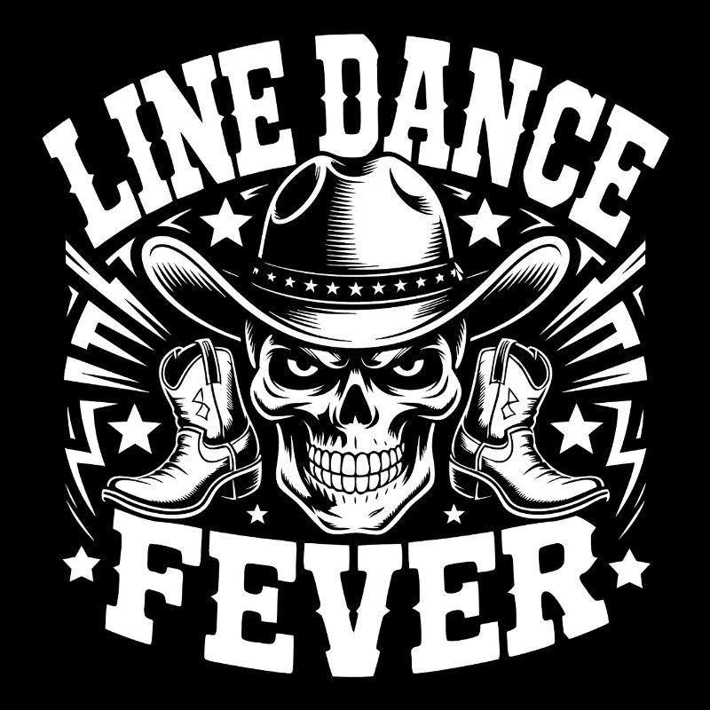 Line Dance Fever Skull