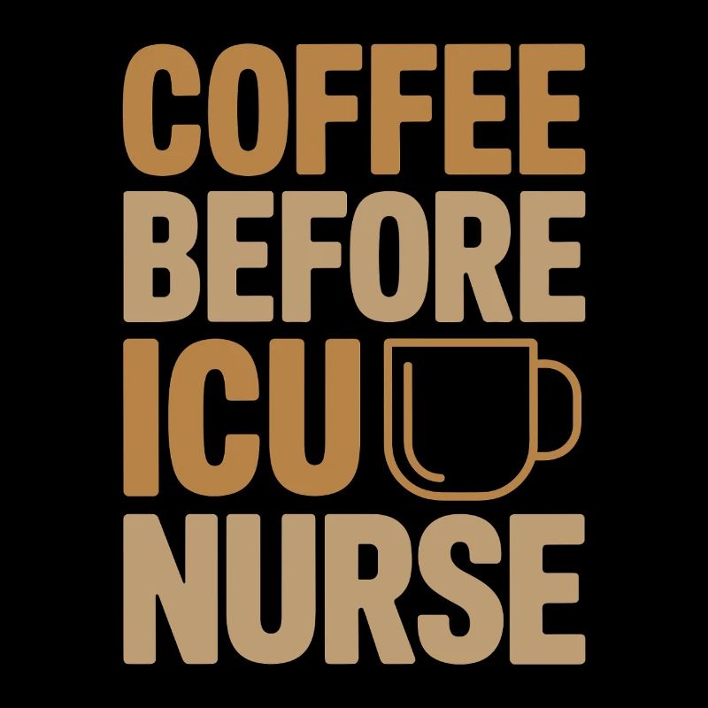 Infirmière en soins intensifs Café Infirmière diplômée Amoureuse du café