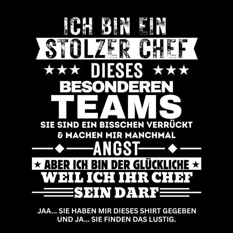 Stolzer Chef dieses besonderen Teams