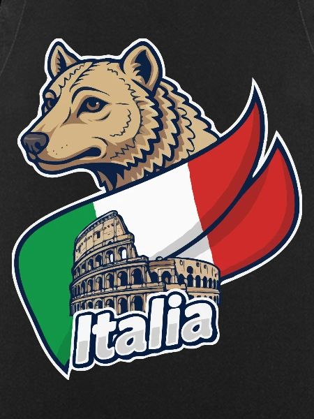 Italian Wolf with Colosseum
