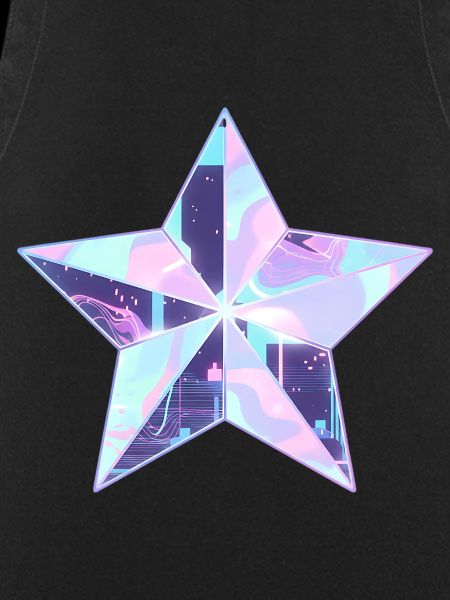Pastel Star Neon Skyline