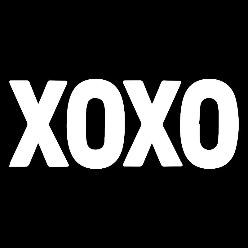 Design de la Saint-Valentin XOXO White Love Text