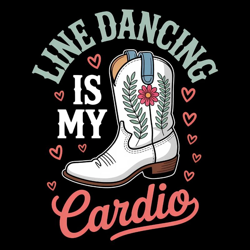 Line Dancing Sprüche Lustiges Line Dance Geschenk 