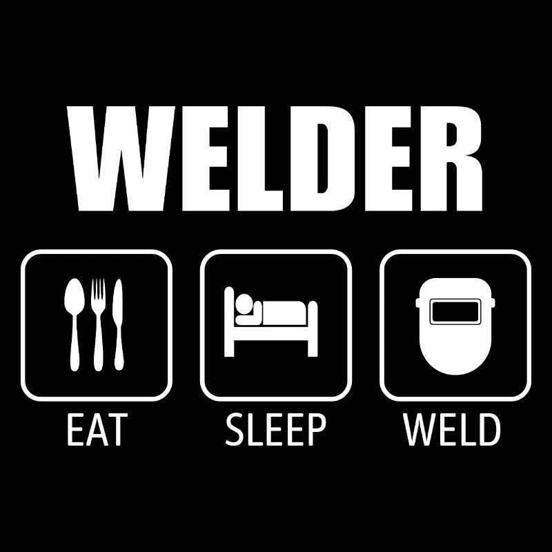 Welder Eat Sleep Repeat Funny Welding Design