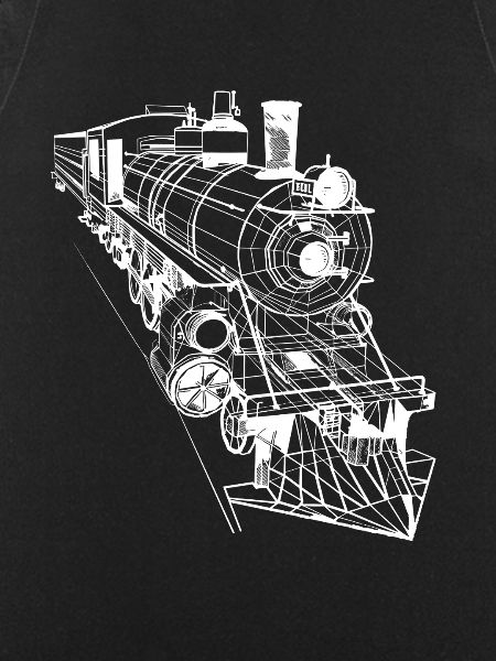 Locomotive Line Art