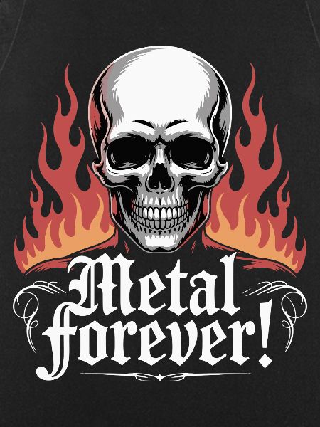 Metal Forever Skull Flame