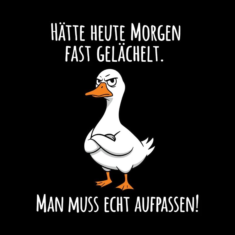 Almost Smiled – Grumpy Goose for Morning Grouches