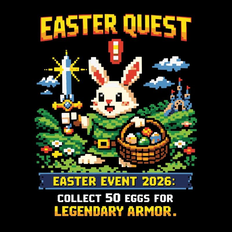 Easter Quest Pixelhase und Lootkorb