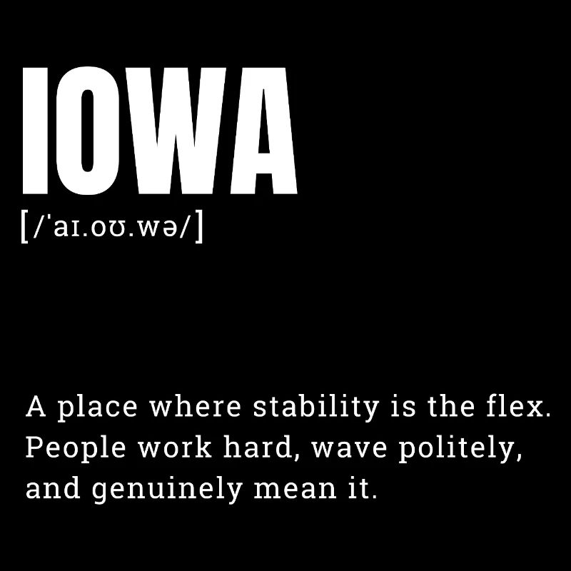 Iowa Bold Typography Statement
