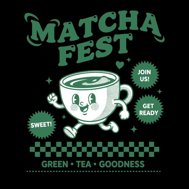 Matcha Fest Green Tea Goodness Funny Matcha Tea