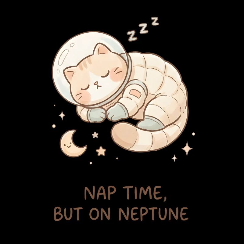 Nap Neptune | Chat de l’espace mignon