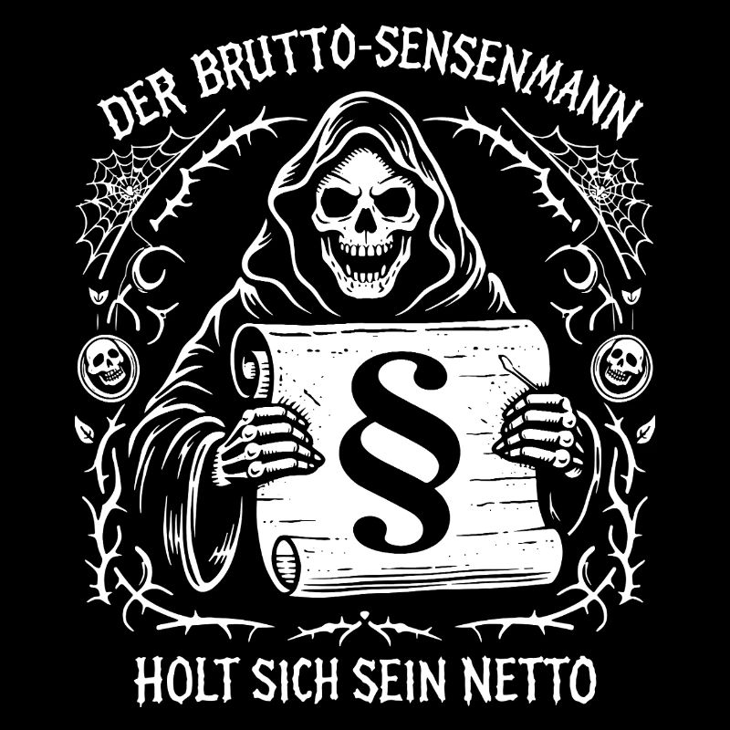 Der Brutto Sensenmann. Steuern Humor