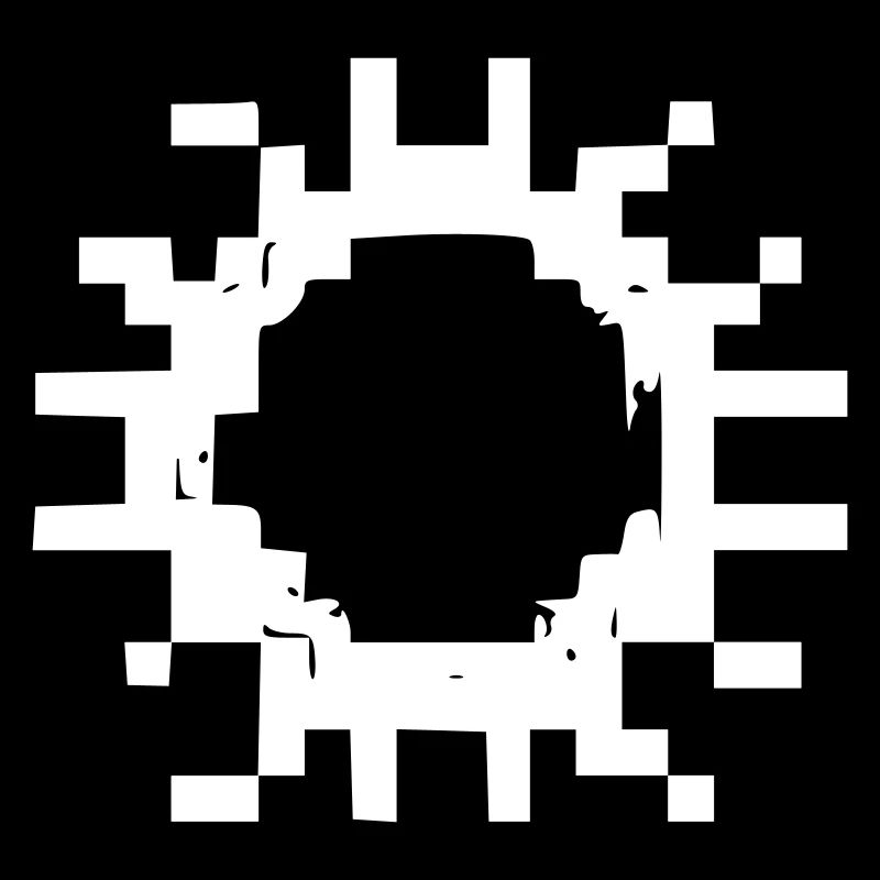 Cell Virus Pixel Outline