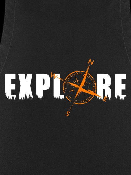 Explore Motiv mit einem Kompass