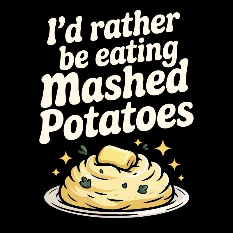 I'd rather eat mashed potatoes