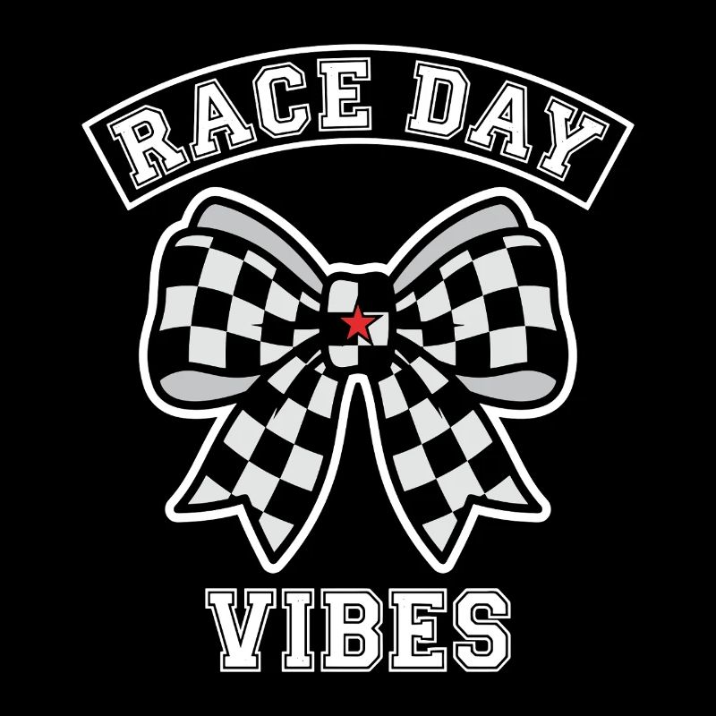 Race Day Vibes Plaid Bow