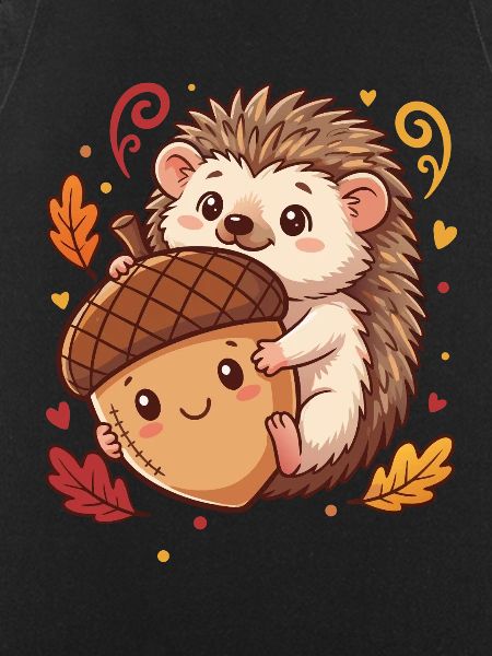 Igel mit Eichel Herbst