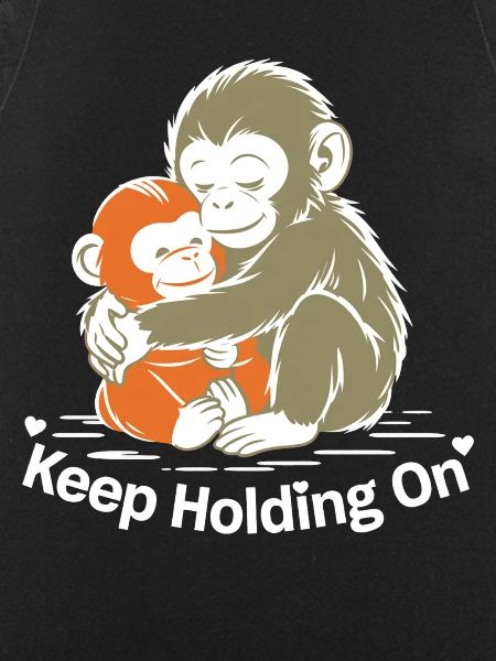 Keep Holding On Monkey Hug