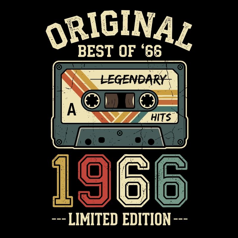 60e anniversaire de la cassette rétro originale de 1966