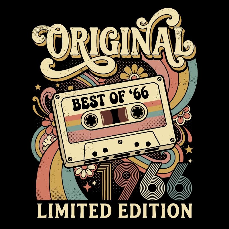 Groovy 1966 Vintage-Kassette 60. Geburtstag