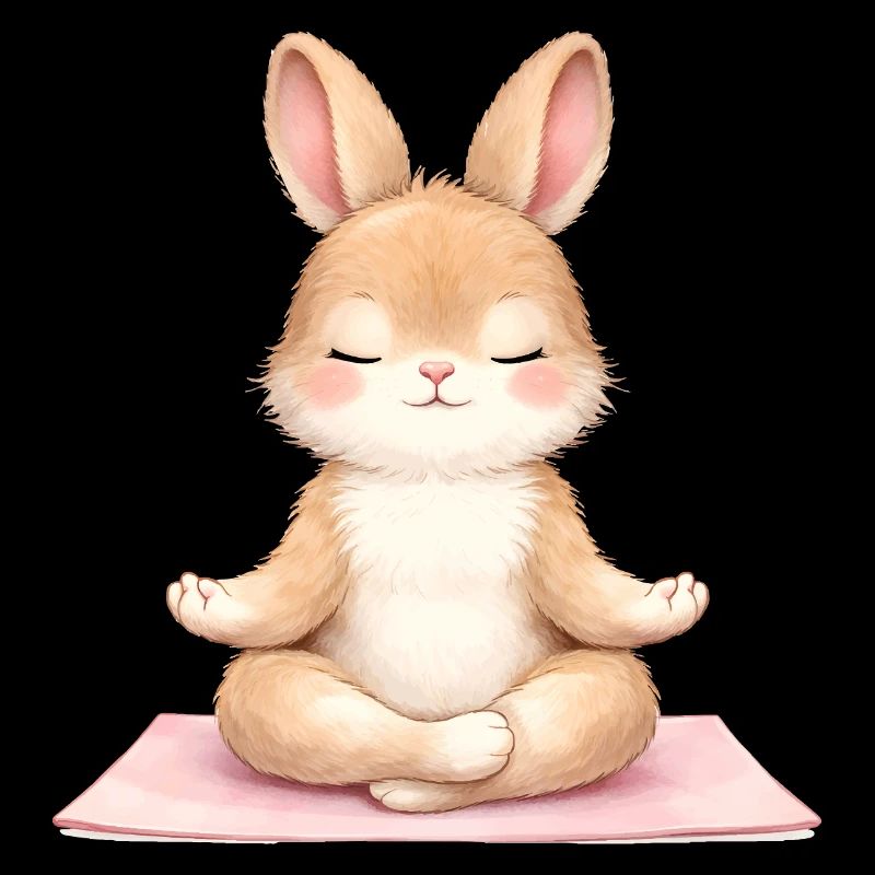 Description du lapin méditant dans le yoga