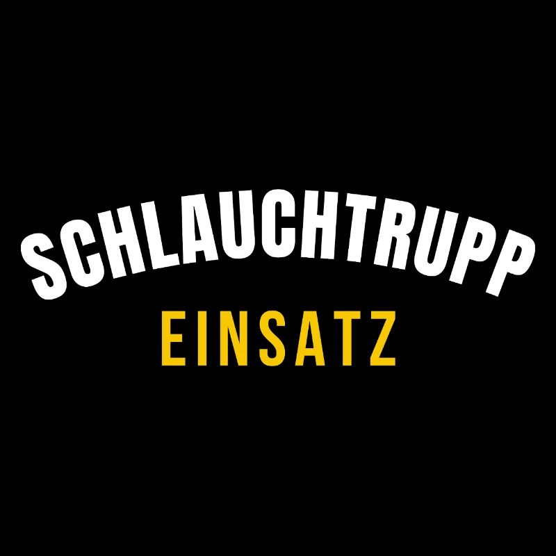 Schlauchtrupp Einsatz – Feuerwehr Crew T‑Shirt