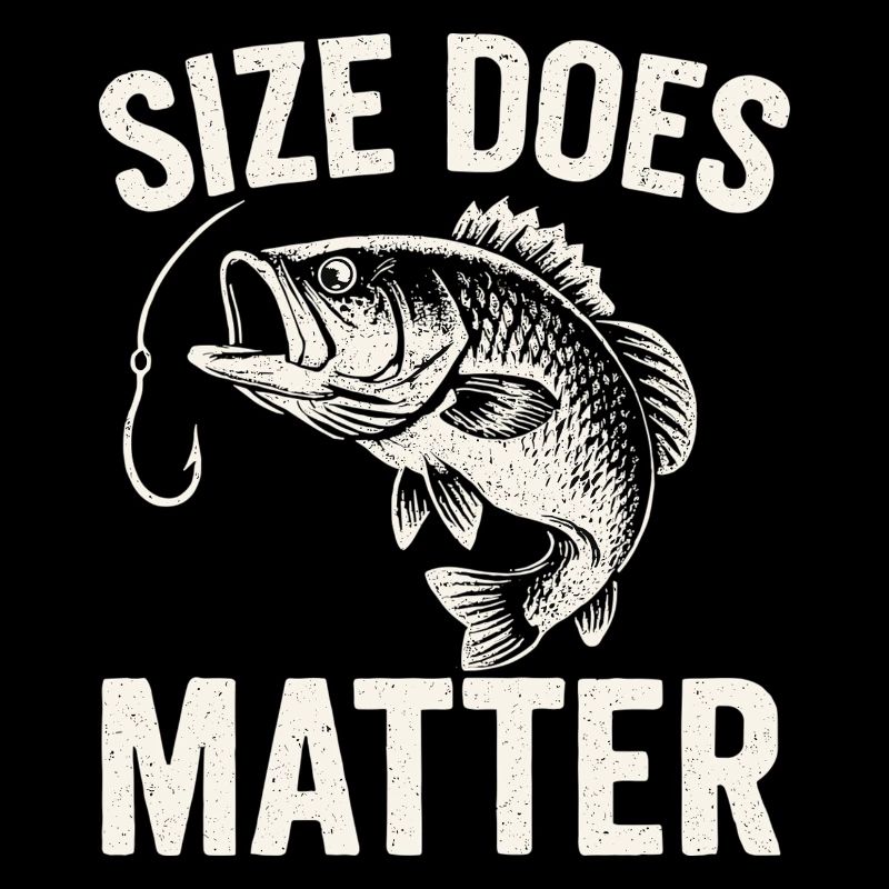 La taille compte - T-shirt Drôle de Pêcheur