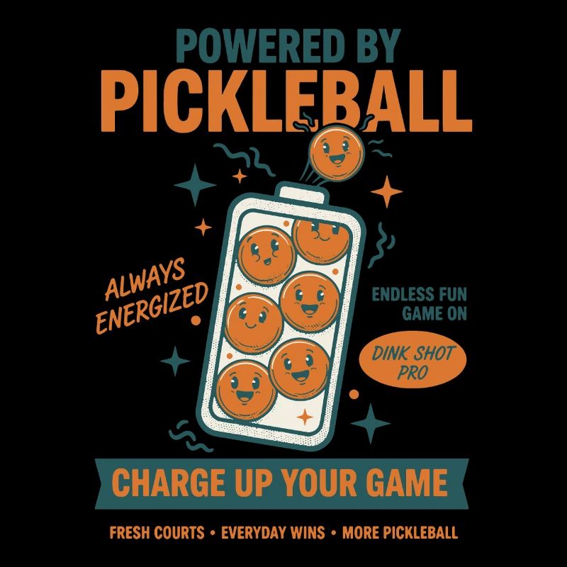 Pickleball Powered By Pickleball Funny Player