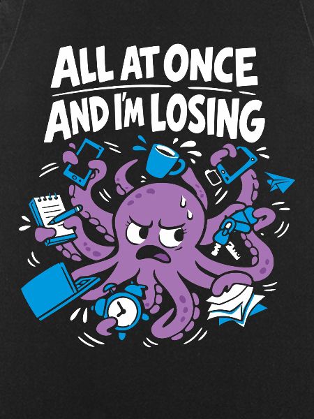 Funny Octopus Overstimulated