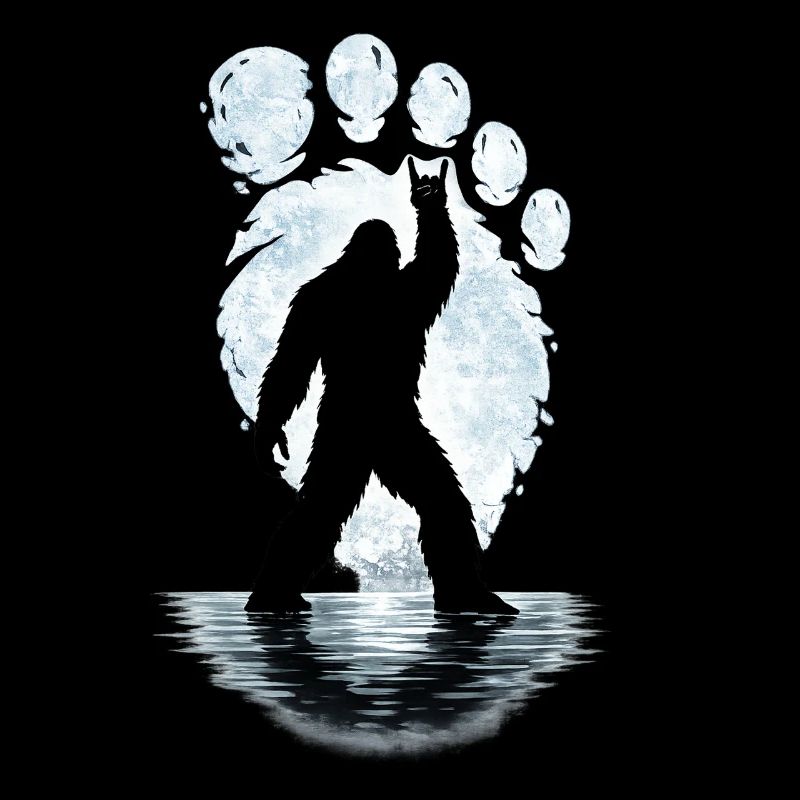 Bigfoot Rock sur Shield Sasquatch Yéti Rock & Roll