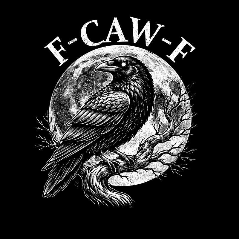 FCawF Grumpy Crow Sarcasm Bird Pun Humor