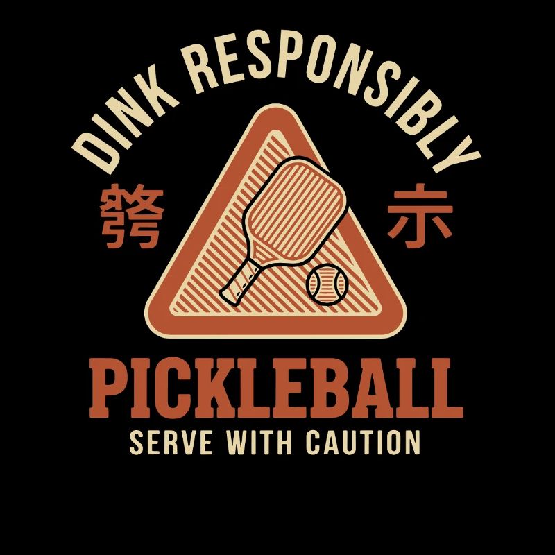 Pickleball Funny Player Dink Responsibly Caution