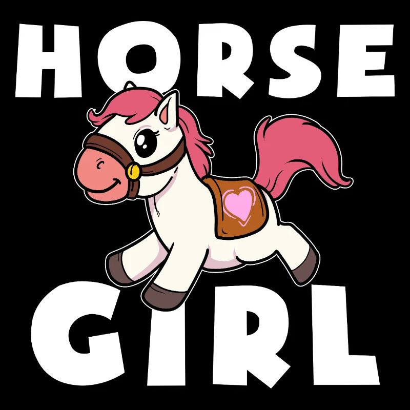 Niedliches Pony Pferde Mädchen