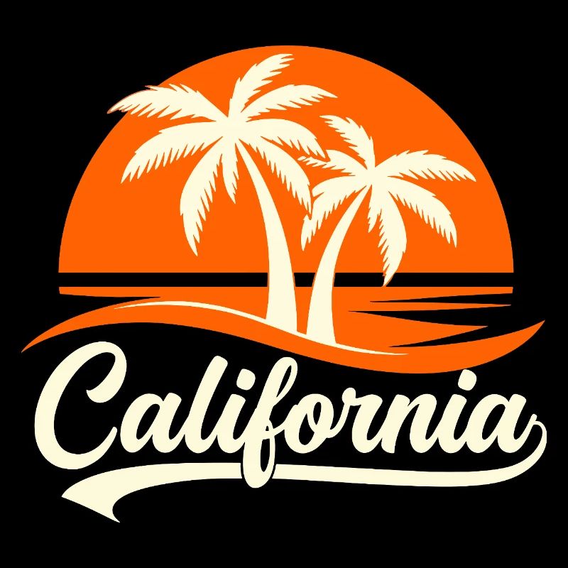 California Palm Trees Sunset