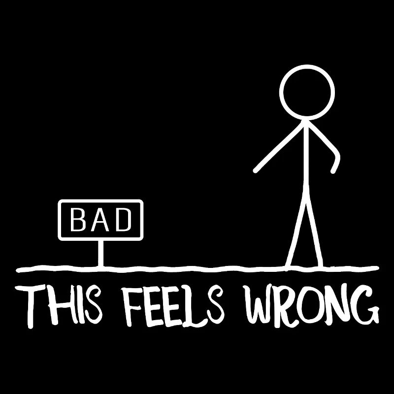 This Feels Wrong Stick Figure Humor Jokes Funny