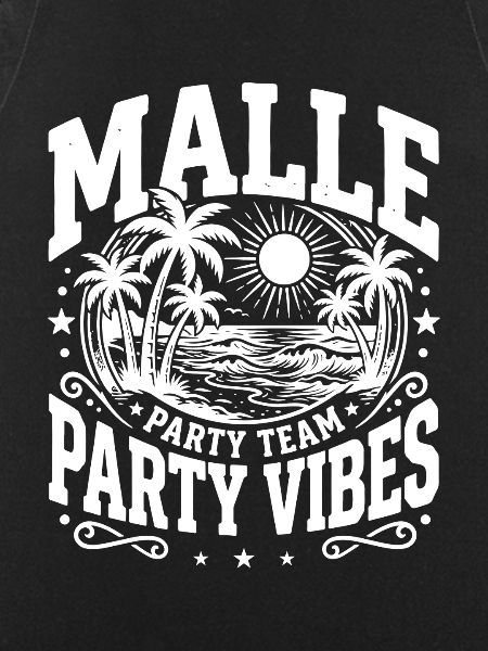 Malle Party Vibes Saying