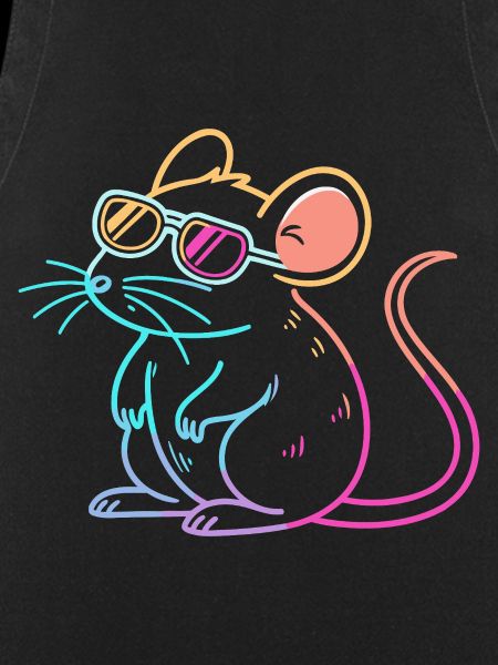 Rainbow Rat Neon Glasses