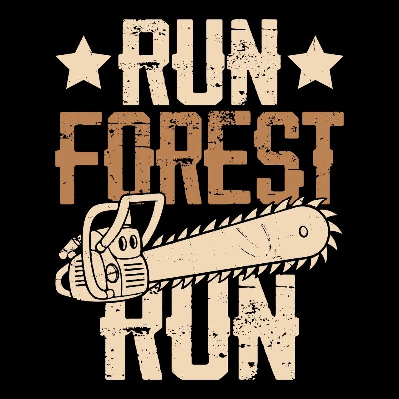Forest Path Chainsaw Vintage Run Forest Run